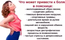 Отчего появляются боли в пояснице и что делать